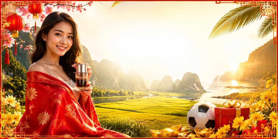 Người dùng tại Ninh Bình đọc bảng kèo bóng đá bên ly cà phê sáng